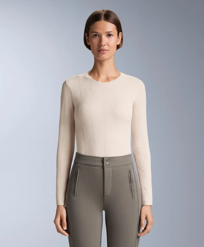 Thermisches, nahtloses Jacquard-T-Shirt Thermisches, nahtloses Jacquard-T-Shirt
