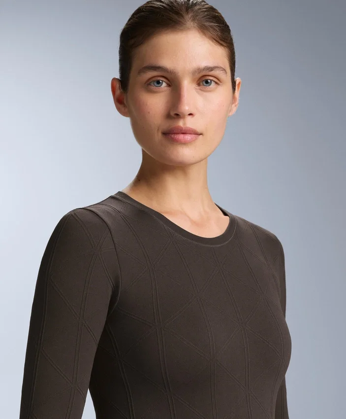Thermisches, nahtloses Jacquard-T-Shirt Thermisches, nahtloses Jacquard-T-Shirt