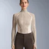 Thermo-T-Shirt mit kontrastierendem Rippstrick