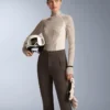 Thermo-T-Shirt mit kontrastierendem Rippstrick