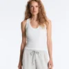 Top aus Modal-Mischgewebe mit Rippmuster Top aus Modal-Mischgewebe mit Rippmuster