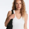 Top aus Modal-Mischgewebe mit Rippmuster Top aus Modal-Mischgewebe mit Rippmuster