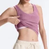 Top aus Modal-Mischgewebe mit Rippmuster