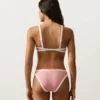 Triangel-Bikinioberteil mit Kontrastbesatz Triangel-Bikinioberteil mit Kontrastbesatz