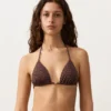 Triangel-Bikinioberteil mit Leopardenmuster Triangel-Bikinioberteil mit Leopardenmuster