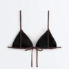 Triangel-Bikinioberteil mit Leopardenmuster Triangel-Bikinioberteil mit Leopardenmuster