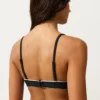 Triangel-Bikinioberteil mit Paspel und Bindebändern Triangel-Bikinioberteil mit Paspel und Bindebändern