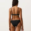 Triangel-Bikinioberteil mit Paspel und Bindebändern Triangel-Bikinioberteil mit Paspel und Bindebändern