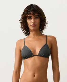 Triangel-Bikinis aus Jacquard mit Washed-Effekt