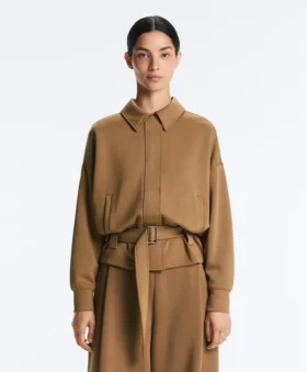 Utility-Jacke aus Twill mit Gürtel Utility-Jacke aus Twill mit Gürtel