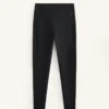 Warme, hoch geschnittene, knöchellange Leggings mit Taschen, 70 cm