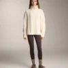 Warme, hoch geschnittene, knöchellange Leggings mit Taschen, 70 cm