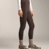 Warme, hoch geschnittene, knöchellange Leggings mit Taschen, 70 cm