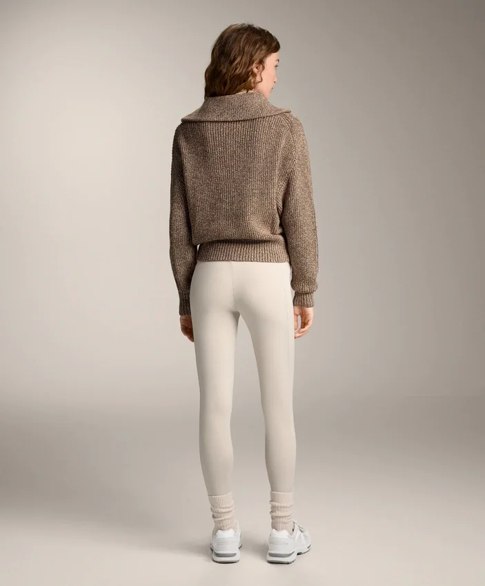 Warme, hoch geschnittene, knöchellange Leggings mit Taschen, 70 cm Warme, hoch geschnittene, knöchellange Leggings mit Taschen, 70 cm