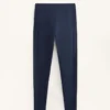 Warme, hoch geschnittene, knöchellange Leggings mit Taschen, 70 cm