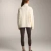 Warme, hoch geschnittene, knöchellange Leggings mit Taschen, 70 cm