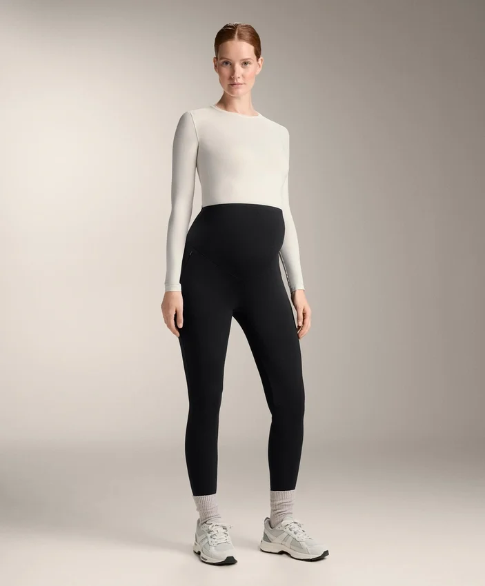 Warme, knöchellange Umstands-Leggings mit 70 cm Beinlänge Warme, knöchellange Umstands-Leggings mit 70 cm Beinlänge