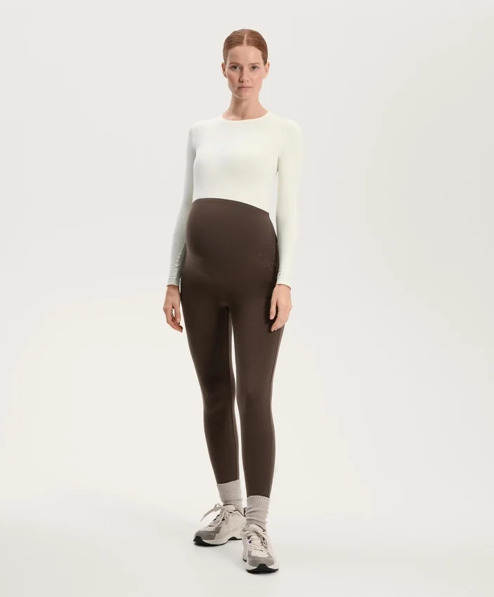 Warme, knöchellange Umstands-Leggings mit 70 cm Beinlänge Warme, knöchellange Umstands-Leggings mit 70 cm Beinlänge