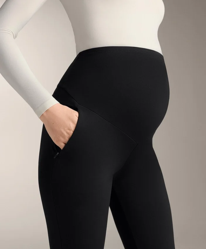 Warme, knöchellange Umstands-Leggings mit 70 cm Beinlänge Warme, knöchellange Umstands-Leggings mit 70 cm Beinlänge