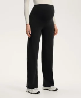 Warme Umstandshose mit geradem Bein als Hose