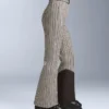 Wasserabweisende, bedruckte, hoch geschnittene Stretch-Skihose mit ausgestelltem Bein Wasserabweisende, bedruckte, hoch geschnittene Stretch-Skihose mit ausgestelltem Bein