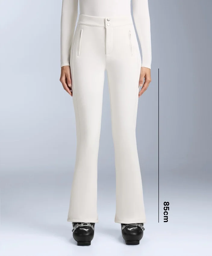 Wasserabweisende, durchgehende, ausgestellte Stretch-Skihose Wasserabweisende, durchgehende, ausgestellte Stretch-Skihose