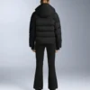 Wasserabweisende, hoch geschnittene Stretch-Skihose mit ausgestelltem Bein