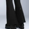 Wasserabweisende, hoch geschnittene Stretch-Skihose mit ausgestelltem Bein