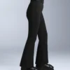 Wasserabweisende, hoch geschnittene Stretch-Skihose mit ausgestelltem Bein
