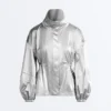 Wasserabweisende Jacke mit Metallic-Effekt Wasserabweisende Jacke mit Metallic-Effekt