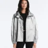 Wasserabweisende Jacke mit Metallic-Effekt Wasserabweisende Jacke mit Metallic-Effekt