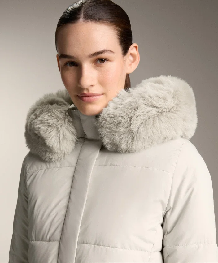 Wasserabweisende, mit Primaloft® gefütterte Midi-Jacke Wasserabweisende, mit Primaloft® gefütterte Midi-Jacke