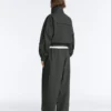 Wasserabweisende Nylon-Jacke im Karomuster Wasserabweisende Nylon-Jacke im Karomuster