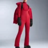 Wasserabweisende Ski-Latzhose mit ausgestelltem Bein