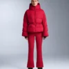 Wasserabweisende Ski-Latzhose mit ausgestelltem Bein