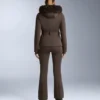 Wasserabweisende Stretch-Skihose mit ausgestelltem Bein Wasserabweisende Stretch-Skihose mit ausgestelltem Bein