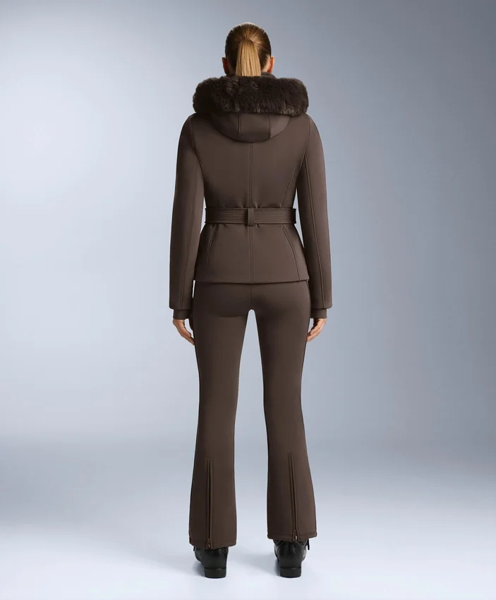Wasserabweisende Stretch-Skihose mit ausgestelltem Bein Wasserabweisende Stretch-Skihose mit ausgestelltem Bein