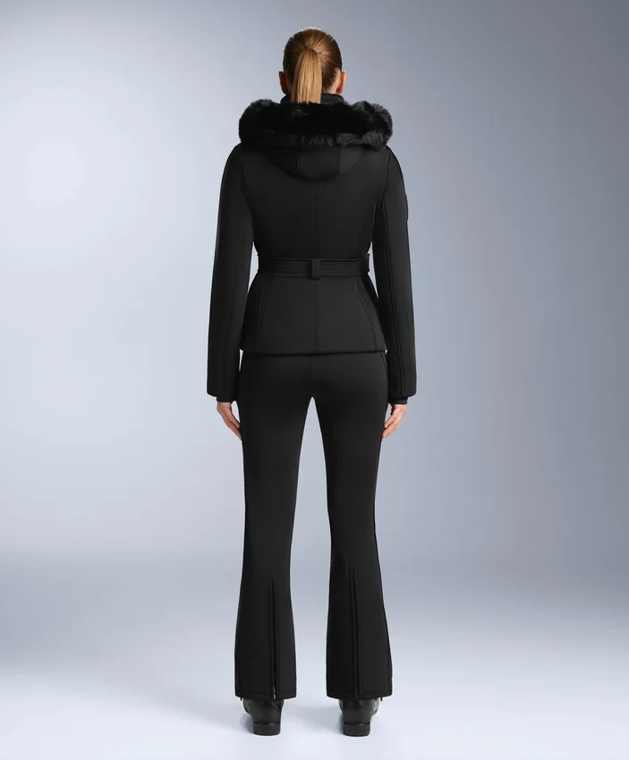 Wasserabweisende Stretch-Skihose mit ausgestelltem Bein Wasserabweisende Stretch-Skihose mit ausgestelltem Bein