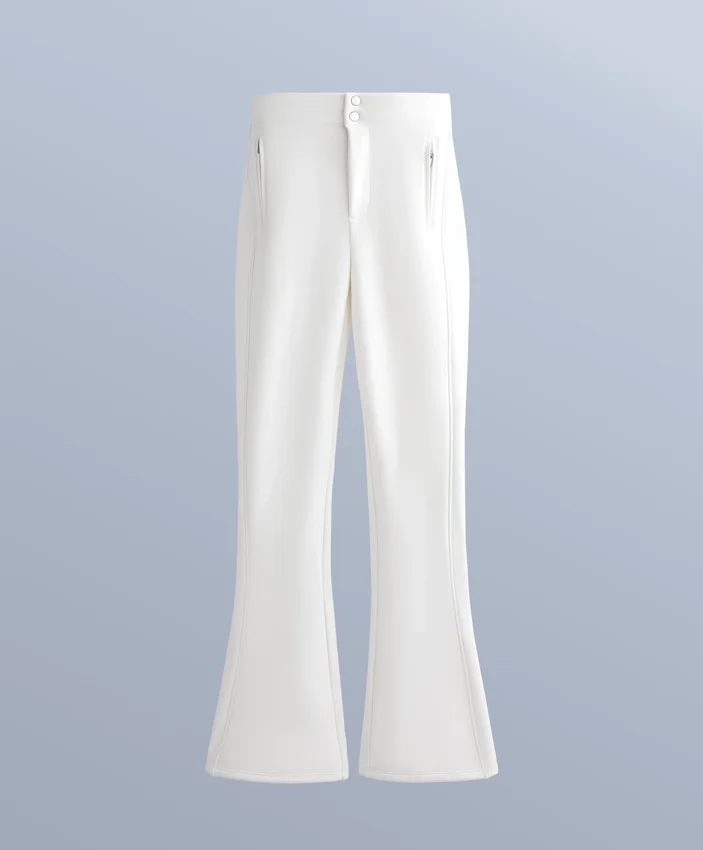 Wasserabweisende Stretch-Skihose mit ausgestelltem Bein Wasserabweisende Stretch-Skihose mit ausgestelltem Bein