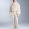 Wasserabweisender, abnehmbarer 2-in-1-Ski-Jumpsuit aus Stretchmaterial