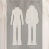 Wasserabweisender, abnehmbarer 2-in-1-Ski-Jumpsuit aus Stretchmaterial