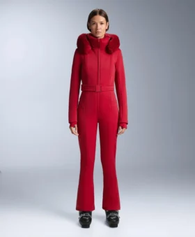 Wasserabweisender, figurbetonter Stretch-Jumpsuit für Skifahren Wasserabweisender, figurbetonter Stretch-Jumpsuit für Skifahren