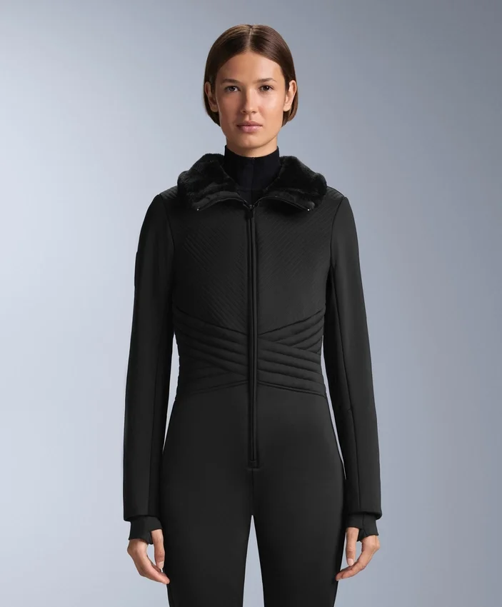 Wasserabweisender, figurbetonter Stretch-Jumpsuit für Skifahren Wasserabweisender, figurbetonter Stretch-Jumpsuit für Skifahren