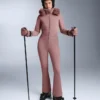 Wasserabweisender, figurbetonter Stretch-Jumpsuit für Skifahren