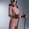 Wasserabweisender, figurbetonter Stretch-Jumpsuit für Skifahren