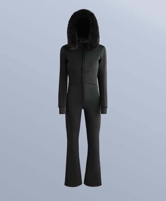 Wasserabweisender, figurbetonter Stretch-Jumpsuit für Skifahren Wasserabweisender, figurbetonter Stretch-Jumpsuit für Skifahren