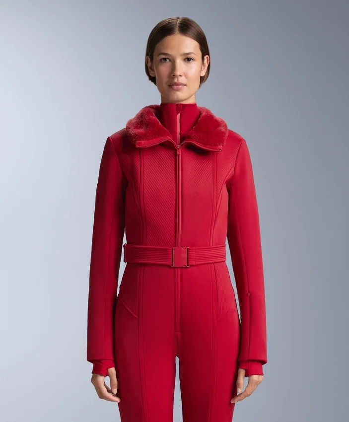 Wasserabweisender, figurbetonter Stretch-Jumpsuit für Skifahren Wasserabweisender, figurbetonter Stretch-Jumpsuit für Skifahren