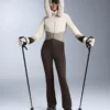 Wasserabweisender, figurbetonter Stretch-Ski-Jumpsuit im Colour-Block-Design