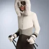 Wasserabweisender, figurbetonter Stretch-Ski-Jumpsuit im Colour-Block-Design
