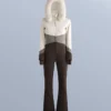 Wasserabweisender, figurbetonter Stretch-Ski-Jumpsuit im Colour-Block-Design